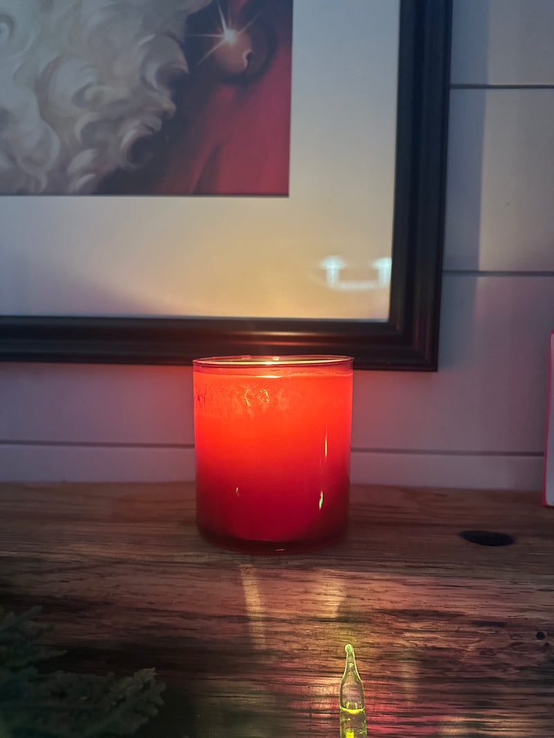 cranberry woods in red jar